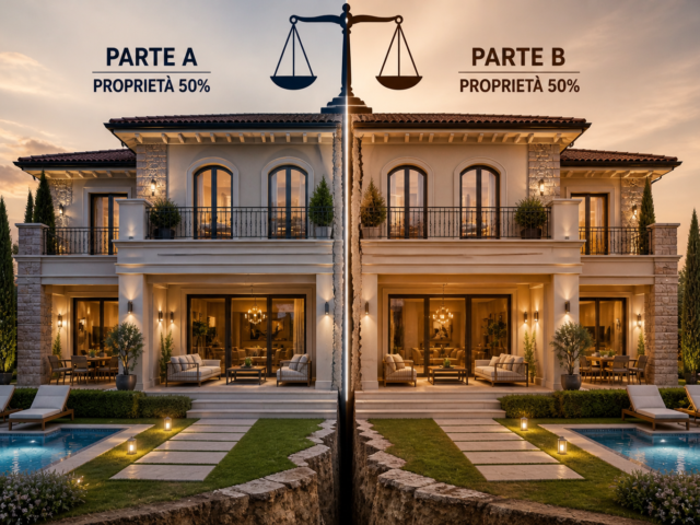 Divisione di un immobile in comunione: guida completa tra comproprietà, comunione ereditaria, mediazione e giudizio di divisione