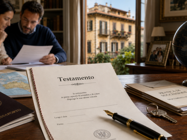 Immobile in Italia di un proprietario straniero o residente all’estero: come si trasferisce agli eredi e perché conviene un testamento pubblicato in Italia