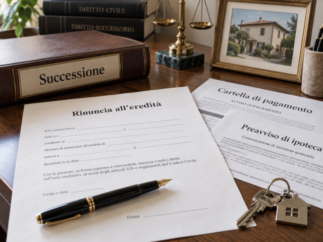 Ho rinunciato all’eredità: devo pagare le cartelle e i debiti fiscali del defunto?